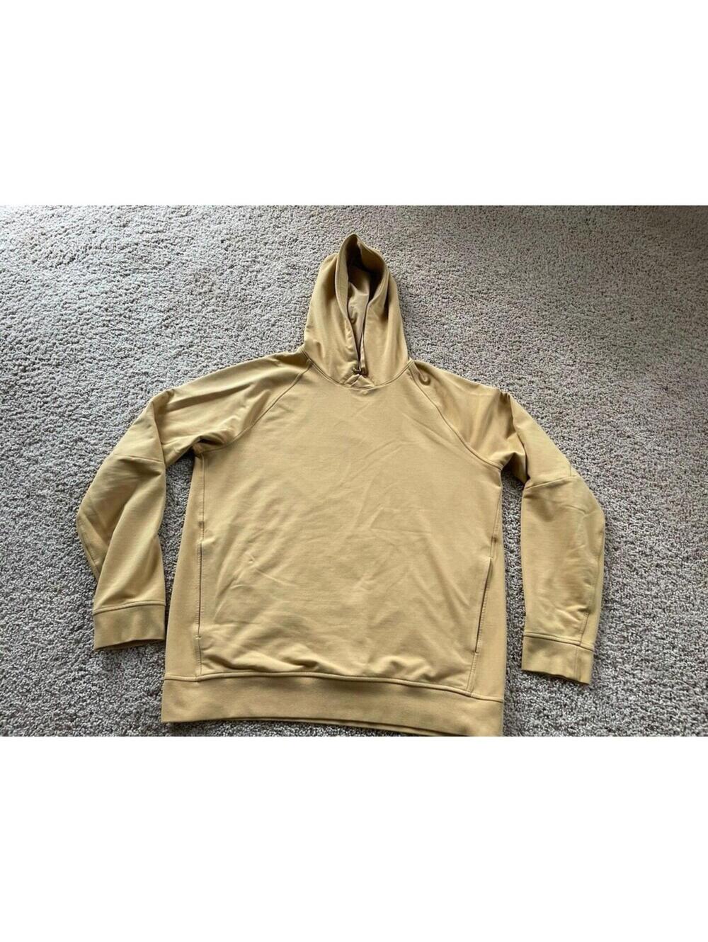 Lululemon City Sweat Pullover Hoodie Brown Cafe Au Lai Gold  Color L Large Mens